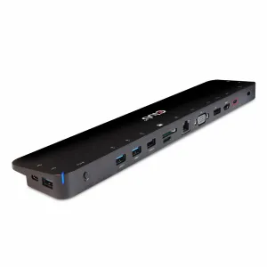 CLUB3D UNIVERSAL USB Gen1 Type-C Triple Display Dynamic PD Charging Dock with 65 Watt PS ( VGA, HDMI, DP, ETHERNET)