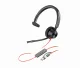 POLY Blackwire 3310 Monaural USB-C Headset +USB-C/A Adapter #6