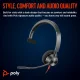 POLY Blackwire 3310 Monaural USB-C Headset +USB-C/A Adapter #5