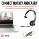 POLY Blackwire 3310 Monaural USB-C Headset +USB-C/A Adapter #4