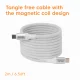 CLUB3D CLUB 3D USB-C Magnetic-Coil Cable White #3