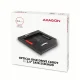 Axagon RSS-CD09 2.5 SSD/HDD caddy into DVD slot 9.5 mm LED ALU #9