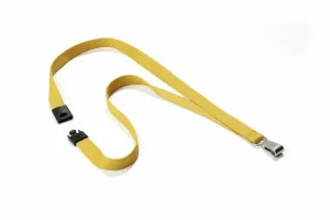 Durable Textile lanyard SOFT COLOUR Ochre