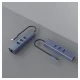 Savio AK-57 USB-C - 3 x USB-A HUB with RJ-45 Gigabit Ethernet adapter 5000 Mbit/s grey #5