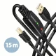 Axagon ADR-215B USB 2.0 A-M -> B-M active connecting/repeater cable 15m
