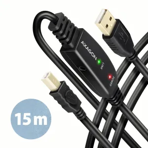 Axagon ADR-215B USB 2.0 A-M -> B-M active connecting/repeater cable 15m