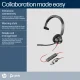 POLY Blackwire 3310 Monaural Microsoft Teams Certified USB-C Headset +USB-C/A Adapter #6