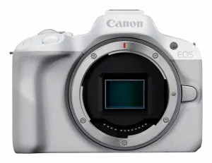 Canon EOS R50, White + RF-S 18-45mm F4.5-6.3 IS STM Kit