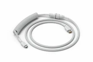 Glorious PC Gaming Race USB 2.0 cable 4.5ft total length 6 coiled section USB-C to USB-A adaptor 5-pin aviator connector Double-braided