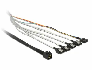 DeLOCK 0.5m, SFF-8643/4 x SATA 7p