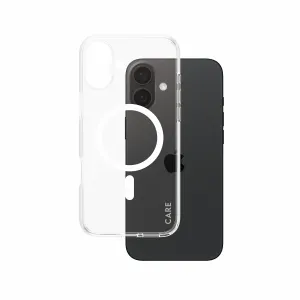 PanzerGlass CARE by PanzerGlass Urban Combat Case Transparent w. White MagSafe iPhone 16 Plus