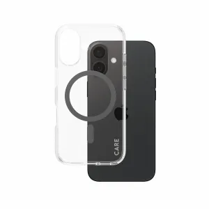 PanzerGlass CARE by PanzerGlass Urban Combat Case Transparent w. Black MagSafe iPhone 16
