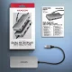 Axagon HMC-CUB83X2 USB 10Gbps hub, 2x USB-A, USB-C, HDMI & DP 4k/144Hz, RJ-45, PD 100W #9