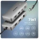 Axagon HMC-CUB83X2 USB 10Gbps hub, 2x USB-A, USB-C, HDMI & DP 4k/144Hz, RJ-45, PD 100W #2