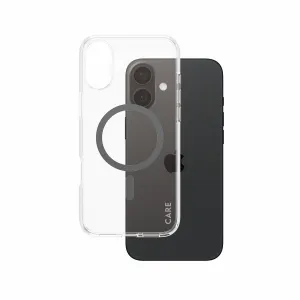 PanzerGlass CARE by PanzerGlass Urban Combat Case Transparent w. Black MagSafe iPhone 16 Plus