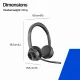 HP Voyager 4320-M Headset +USB-C Cable +BT700 dongle #4