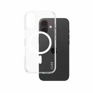 PanzerGlass CARE by PanzerGlass Urban Combat Case Transparent w. White MagSafe iPhone 16