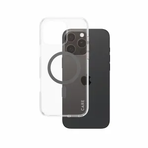PanzerGlass CARE by PanzerGlass Urban Combat Case Transparent w. Black MagSafe iPhone 16 Pro Max