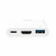 LogiLink 0.14m, 2xUSB-C/HDMI+USB A #2