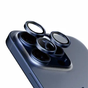 PanzerGlass Hoops Titanium Camera Lens Protector Blue iPhone 15 Pro 15 Pro Max