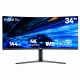 Nilox MONITOR 34" NXM344KD11 ULTRAWIDE 4K CURVO 144HZ 2HDMI 2DP 1MS MMDIA