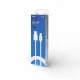 Savio USB cable 2 m USB 2.0 USB A - USB C White CL-168 #3