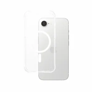 PanzerGlass CARE by PanzerGlass Samba Case Transparent w. White Qi Compatible iPhone 17e 16e