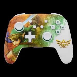 PowerA Enhanced Wireless Controller for Nintendo Switch - Link Watercolor