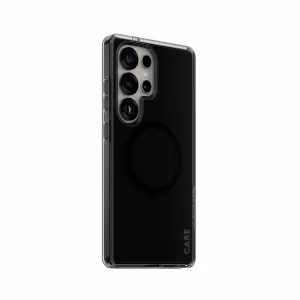PanzerGlass CARE by PanzerGlass Smokey Case w. Black Qi Compatible Samsung Galaxy S25 Ultra