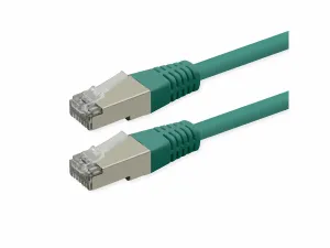 Roline S/FTP (PiMF) Patch Cord, Cat.6 (Class E), PoE, green, 20 m