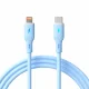 Akyga Cable USB type C / Lightning 1m AK-USB-72 30W Silicone Blue