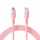 Akyga Cable USB type C / Lightning 1m AK-USB-71 30W Silicone Pink