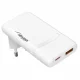 Akyga USB Ladegerät 65 W USB-C, USB-A Weiß