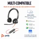 HP Blackwire 3320 Stereo USB-C Headset +USB-C/A Adapter #2