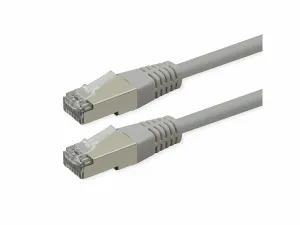 Roline S/FTP (PiMF) Patch Cord, Cat.6 (Class E), PoE, grey, 15 m
