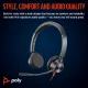 HP Blackwire 3325 Stereo USB-C Headset +3.5mm Plug +USB-C/A Adapter #4