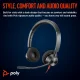 HP Blackwire 3320 Stereo Microsoft Teams Certified USB-C Headset +USB-C/A Adapter #9