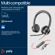 HP Blackwire 8225 Stereo USB-C Headset +USB-C/A Adapter #3