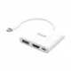 Savio AK-48 USB Typ C - HDMI, USB 3.0, PD, USB Type-C White - Hub - USB 3.0