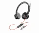 HP Blackwire 8225 Stereo Microsoft Teams Certified USB-C Headset +USB-C/A Adapter #13