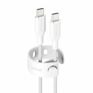PanzerGlass empower by PanzerGlass Racing 60W USB-C to USB-C Cable USB 2.0 2M Silver White
