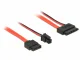 DeLOCK 0.3m, SATAIII 7p + 4p/Slim SATAIII 13p