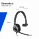HP Mission 615 Monaural USB Wired Headset #11
