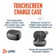 HP Voyager Free 60+ UC Carbon Black Earbuds +BT700 USB-C Adapter +Touchscreen Charge Case #3