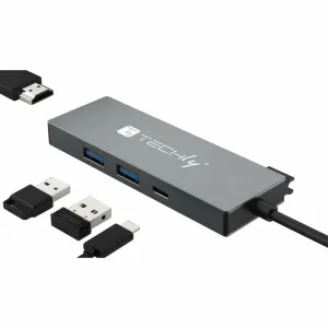 Techly IUSB32C-HUB4HPD