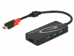 DeLOCK HUB USB 3.0 USB Type-C > 3 Port extern