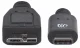 Manhattan USB-C to Micro-USB Cable, 1m, Male to Male, Black, 10 Gbps (USB 3.2 Gen2 aka USB 3.1), 3A (fast charging), Equivalent to Startech USB31CUB1M, SuperSpeed+ USB, Lifetime Warranty, Polybag #3