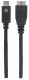 Manhattan USB-C to Micro-USB Cable, 1m, Male to Male, Black, 10 Gbps (USB 3.2 Gen2 aka USB 3.1), 3A (fast charging), Equivalent to Startech USB31CUB1M, SuperSpeed+ USB, Lifetime Warranty, Polybag #4