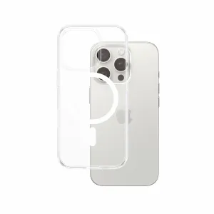 PanzerGlass HardCase Transparent w. White MagSafe iPhone 16 Pro