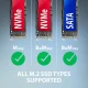 Axagon ADM2-AM USB-A 10Gbps - M.2 NVMe & SATA SSD adapter #6